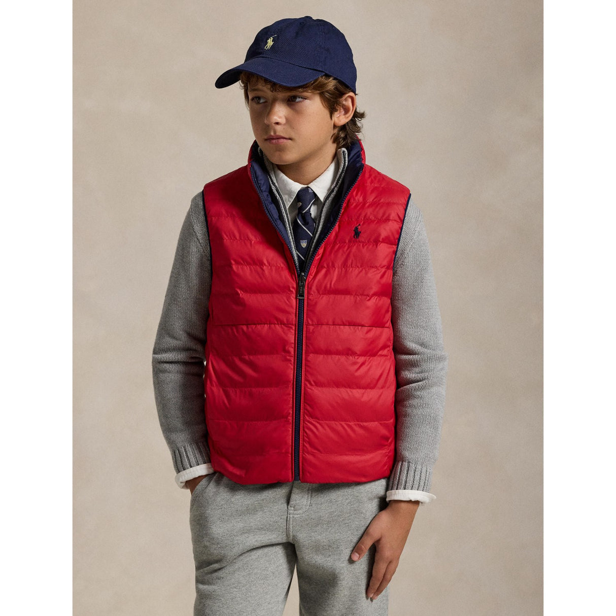 Polo Ralph Lauren Newport Navy/Rl2000 Red Boy Vest