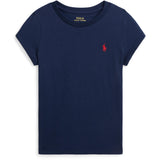 Polo Ralph Lauren Newport Navy W/White Girl T-Skjorte