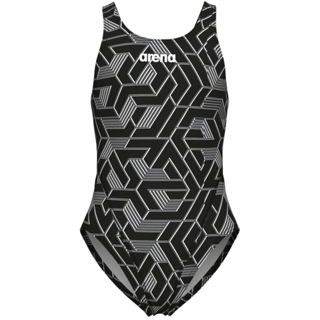 Arena Black-Team Black Escape Badedrakt Swim Tech L