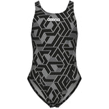 Arena Black-Team Black Escape Badedrakt Swim Tech L