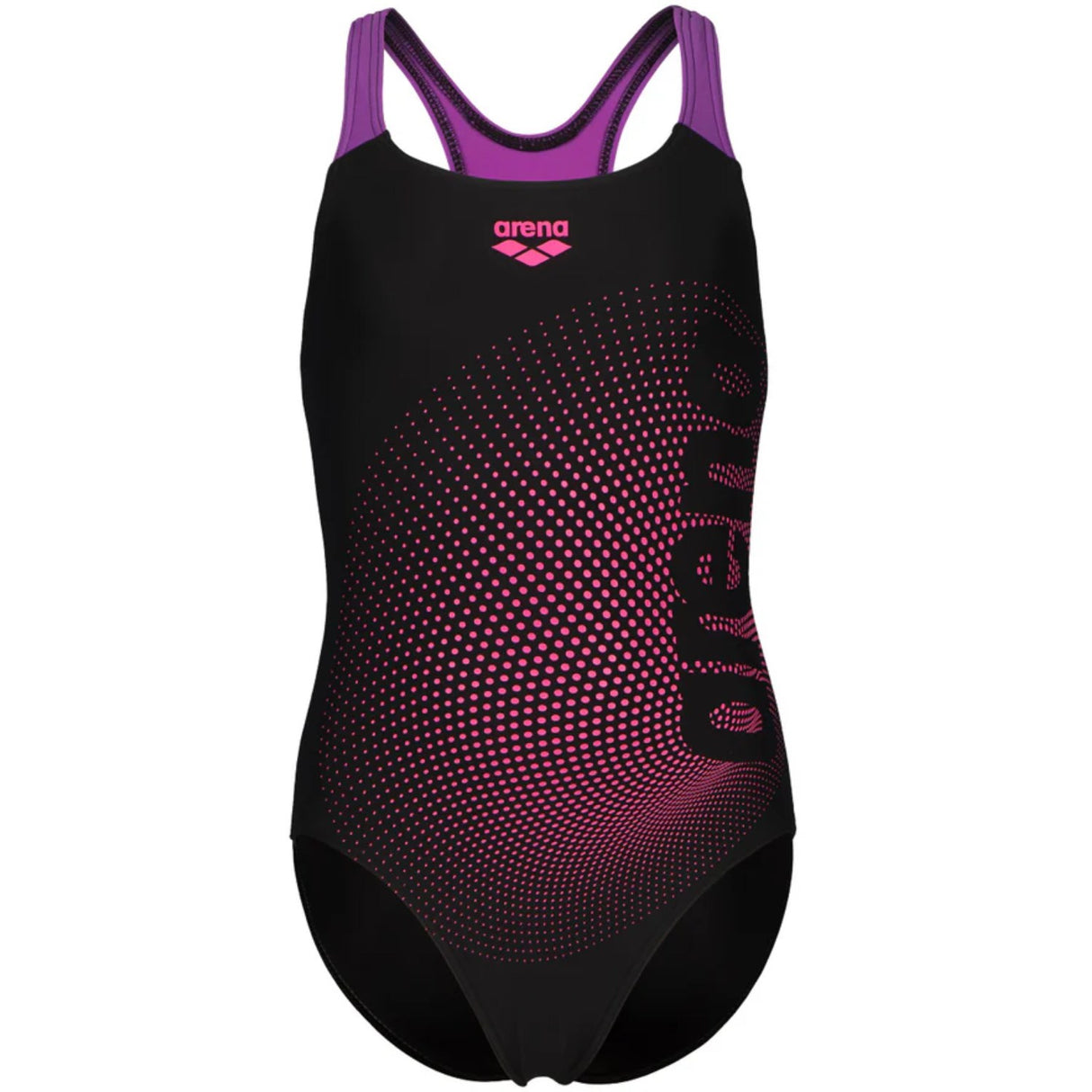 Arena Black-Violet Dim Lys Badedrakt Swim Pro Back L