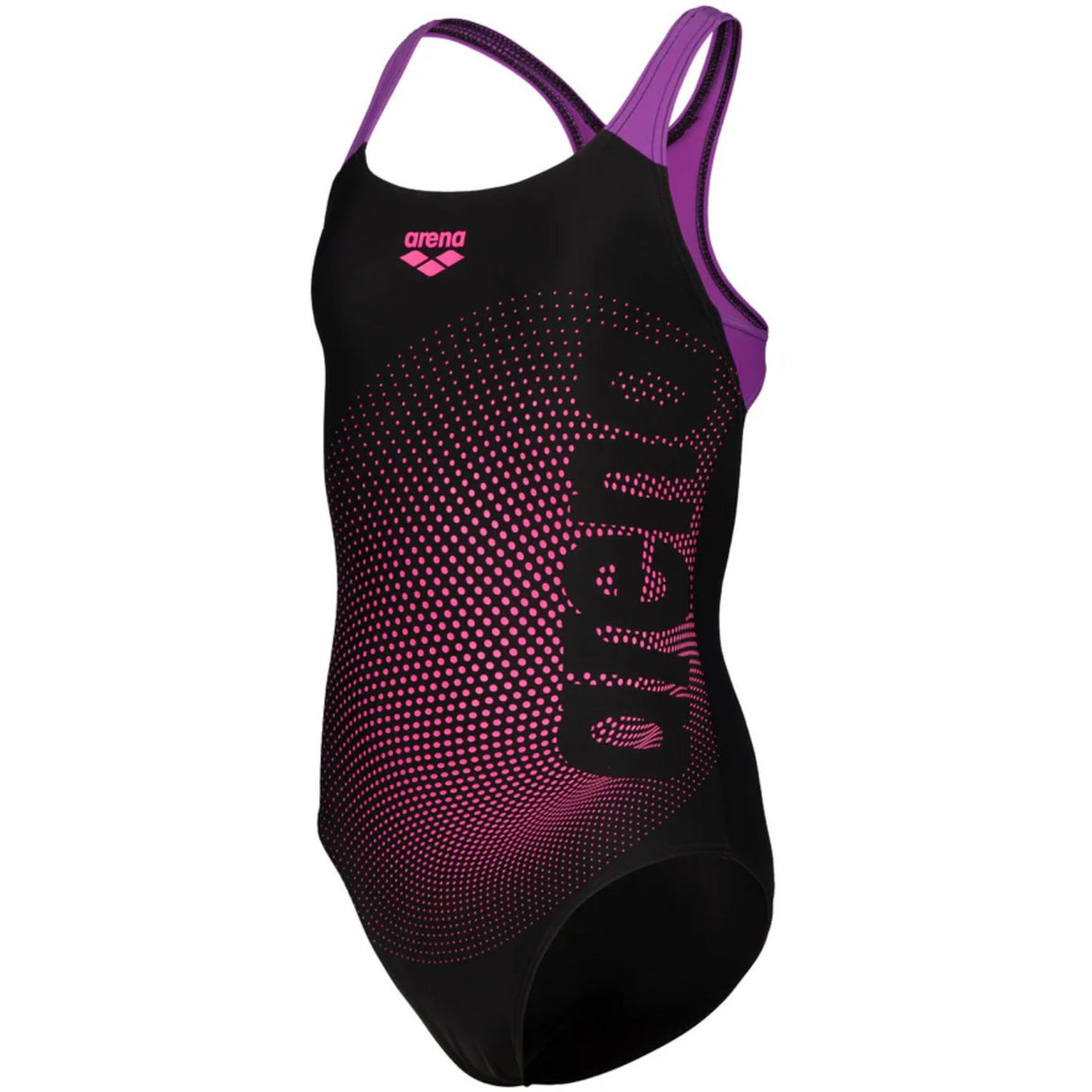 Arena Black-Violet Dim Lys Badedrakt Swim Pro Back L