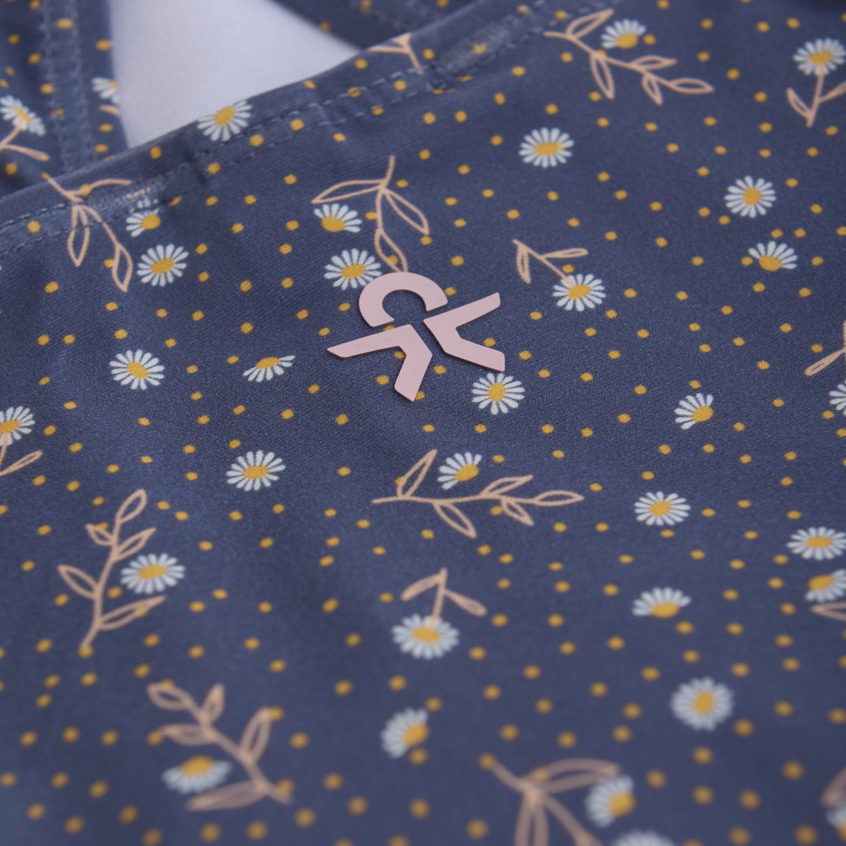 Color Kids Vintage Indigo Badedrakt m. Skjørt, AOP