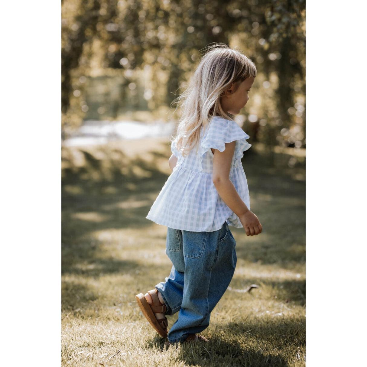 Fliink Dream Blue Check Pari Topp