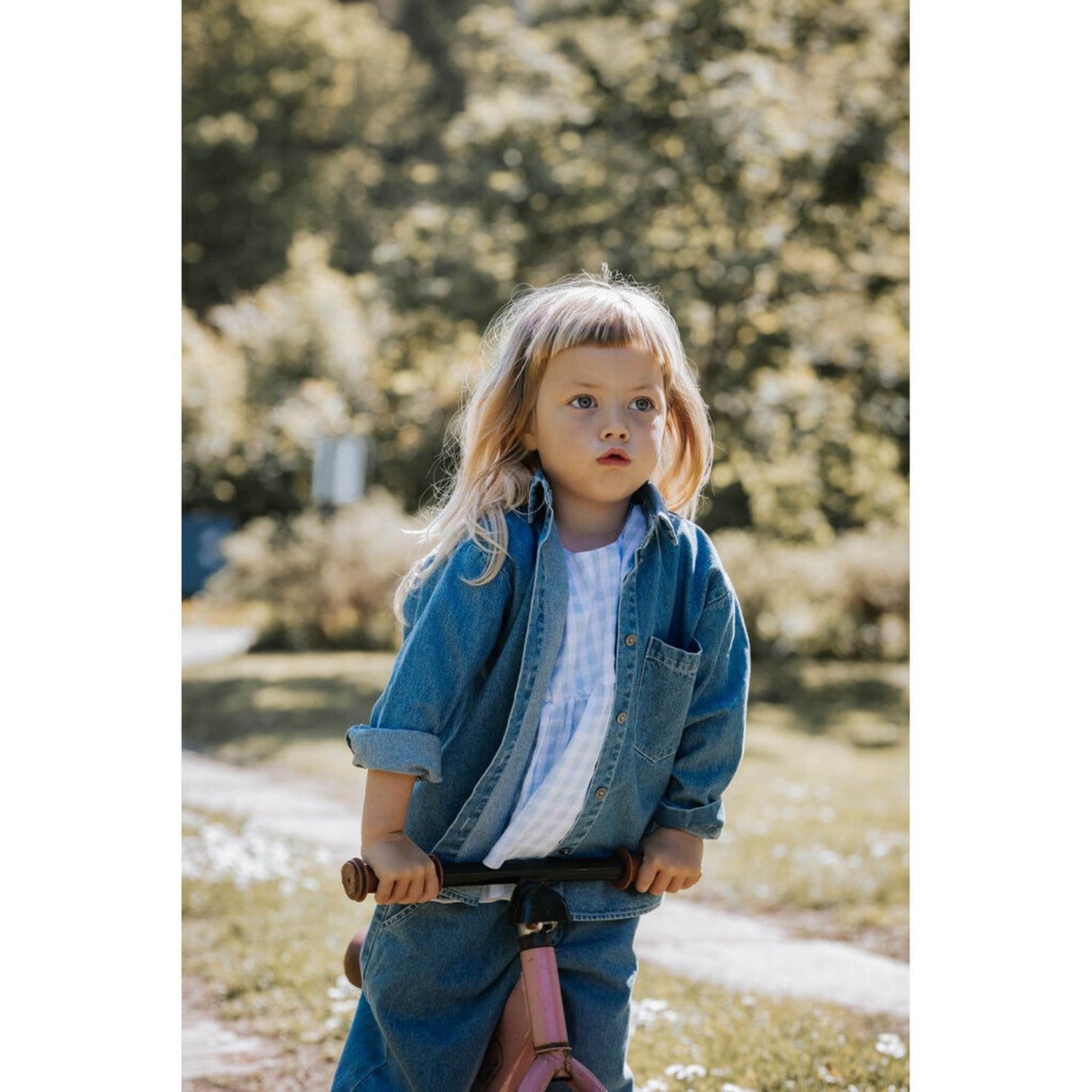 Fliink Dream Blue Check Pari Topp