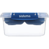 Sistema Ocean Blue Square Stax To Go Lunsjboks 1.15L