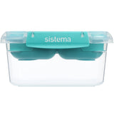 Sistema Minty Teal Square Stax To Go Lunsjboks 1.15L