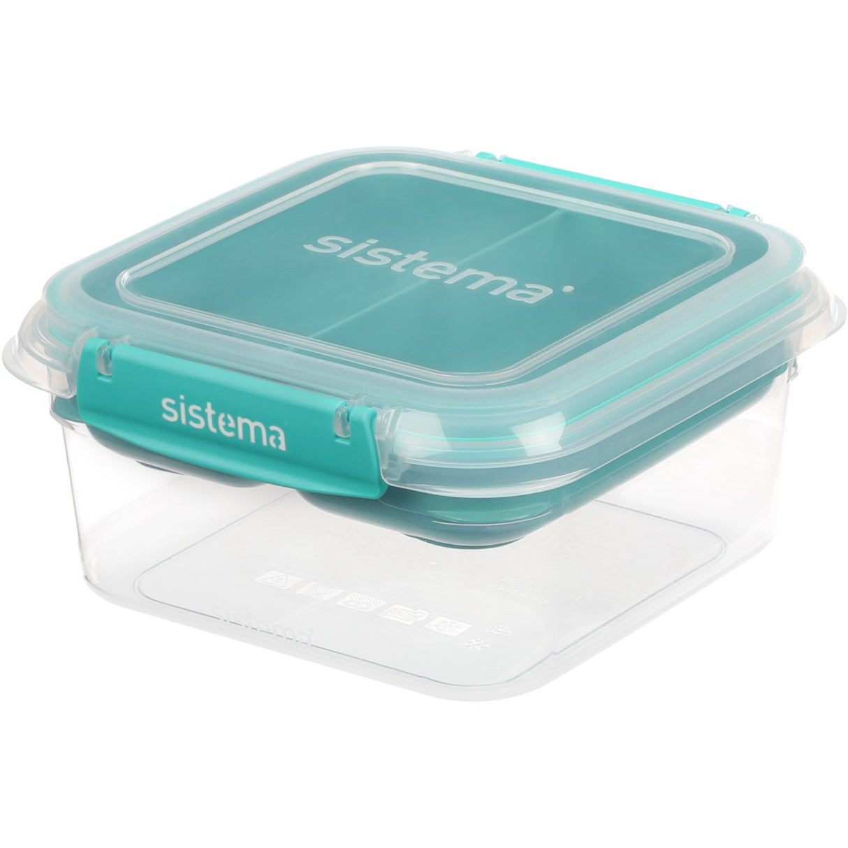 Sistema Minty Teal Square Stax To Go Lunsjboks 1.15L