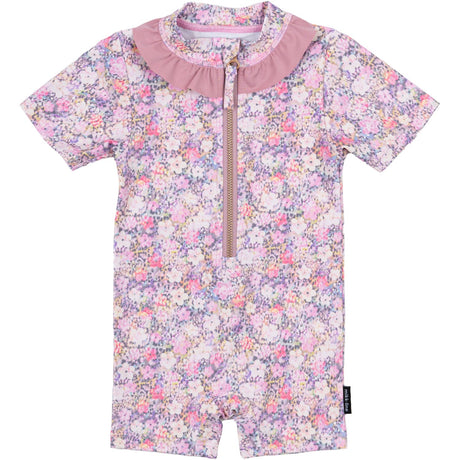 Mikk-Line Lilas AOP UV Badedrakt Ruffle Resirkulert