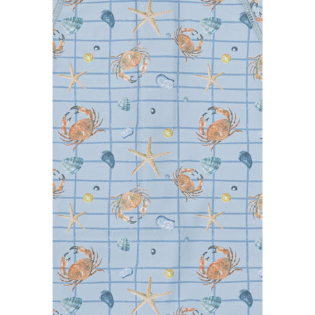 Mikk-Line Faded Denim AOP UV Badedrakt Resirkulert