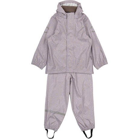 Mikk-Line Lavender Aura Bukseseler PU Glitter Regnsett Recycled