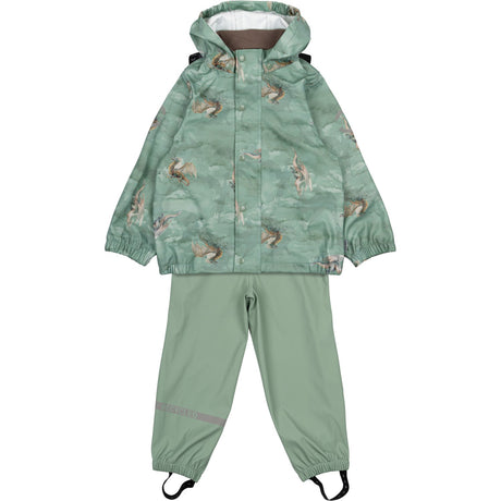 Mikk-Line Green Bay AOP Bukseseler PU Regnsett