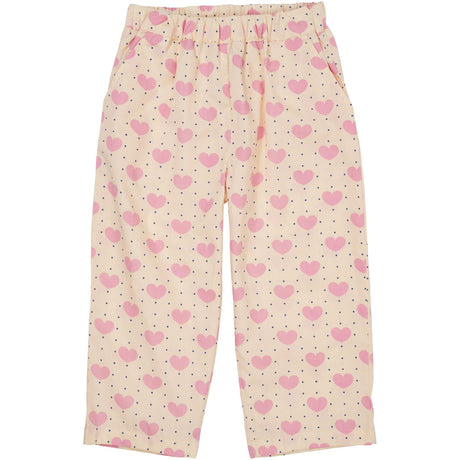 COPENHAGEN COLORS Heart Aop Heart & Dots Bukser Loose Fit