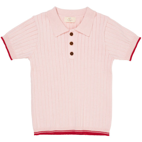 COPENHAGEN COLORS Ballerinasko/Berry Comb. Rib Strikket Polo