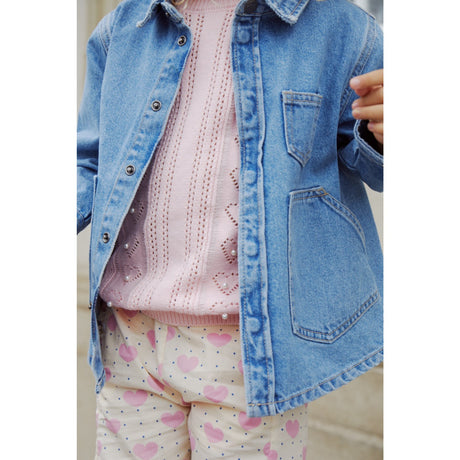 COPENHAGEN COLORS Ballerina Comb. Strikket Pointelle T-shirt