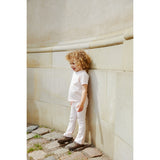 COPENHAGEN COLORS Ballerina/Cream Stripe Stripete Flare Bukser