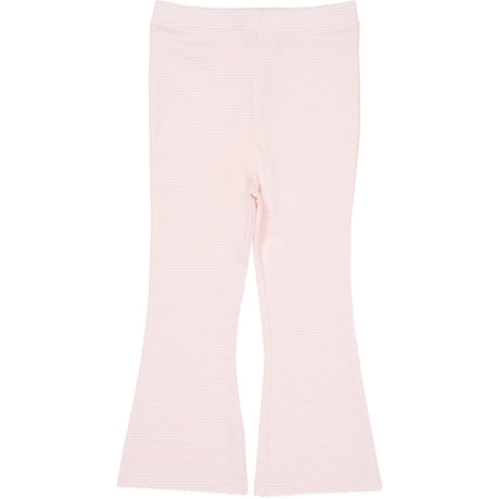 COPENHAGEN COLORS Ballerina/Cream Stripe Stripete Flare Bukser