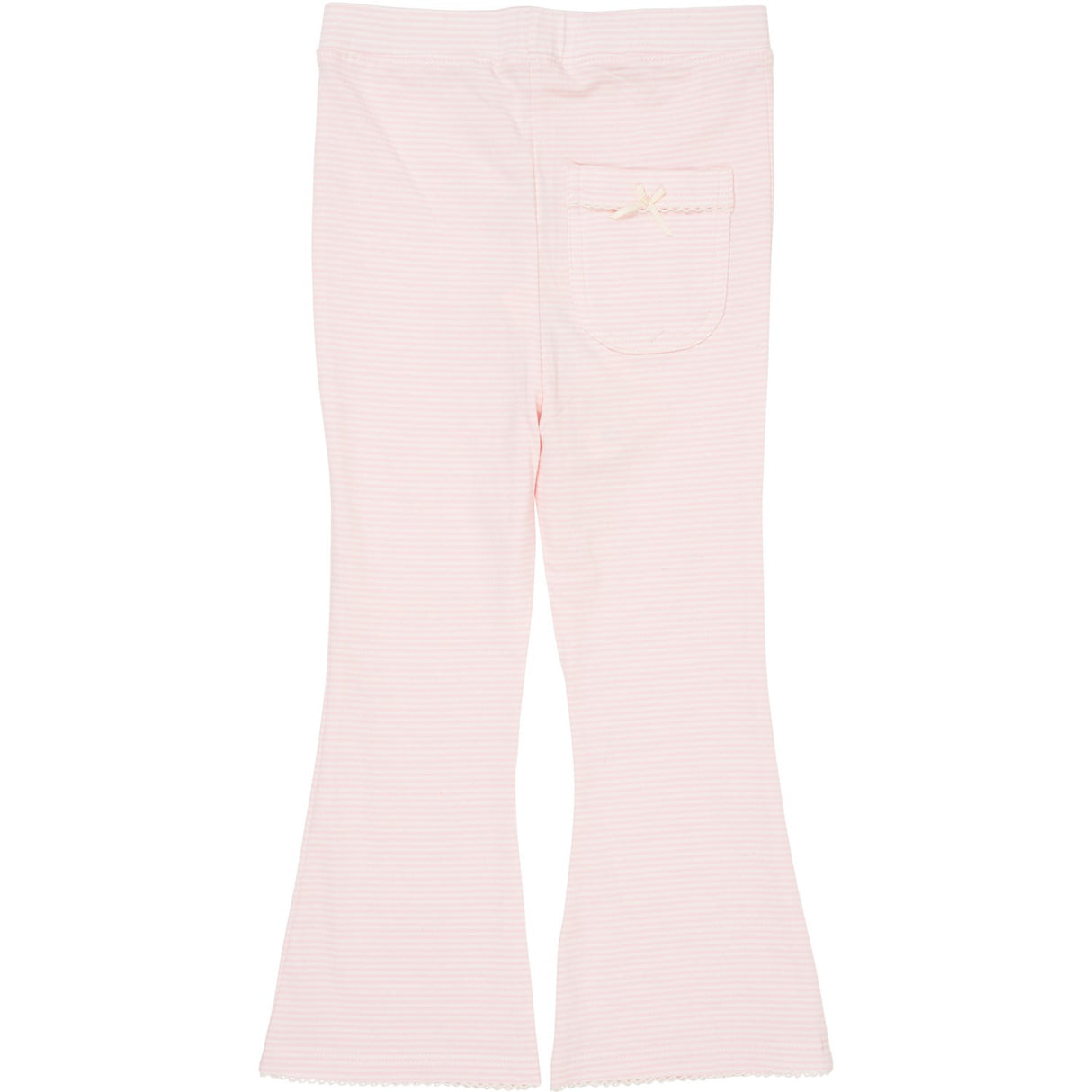 COPENHAGEN COLORS Ballerina/Cream Stripe Stripete Flare Bukser