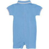 COPENHAGEN COLORS Sky Blue Comb. Pique Polo Romper