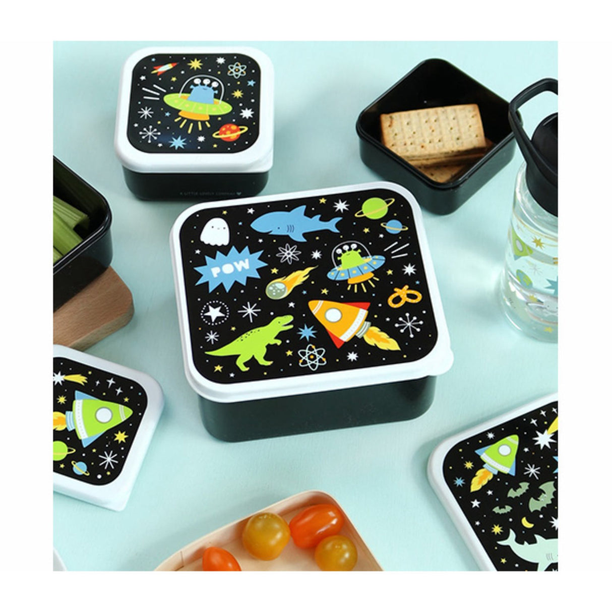 A Little Lovely Company Galaxy Lunch & Snack Box Sett