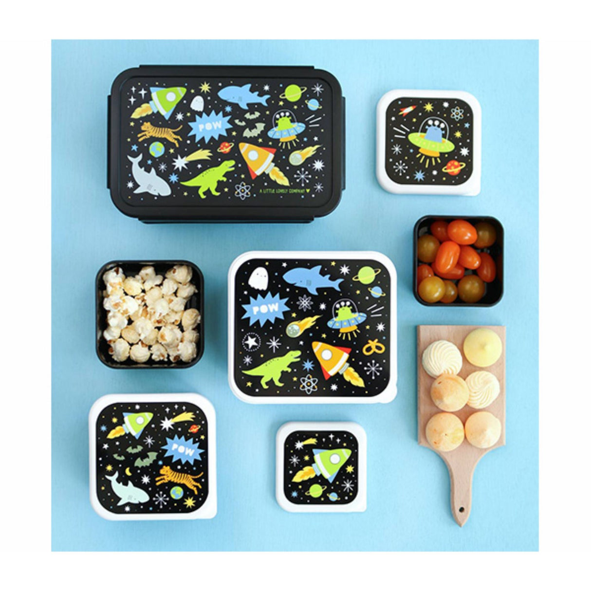 A Little Lovely Company Galaxy Lunch & Snack Box Sett