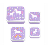 A Little Lovely Company Unicorn Dreams Lunch & Snack Box Sett