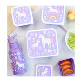 A Little Lovely Company Unicorn Dreams Lunch & Snack Box Sett