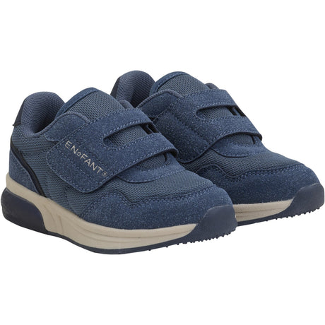 En Fant Vintage Indigo Sneakers Borrelås w. Lys