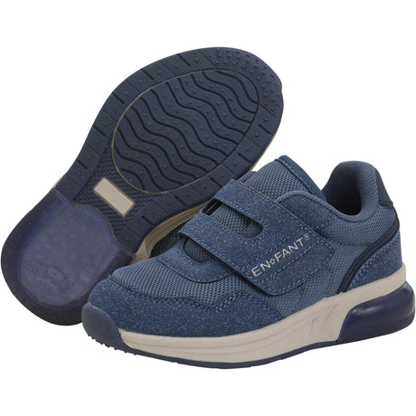 En Fant Vintage Indigo Sneakers Borrelås w. Lys