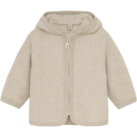 Huttelihut Camel Melange Jakke Ears Bomull Fleece