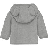 Huttelihut Lys Grey Melange Jakke Ears Bomull Fleece