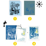 Djeco cyanotype/Lystrykk, i Måneskinn