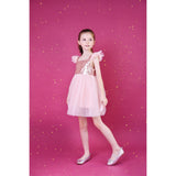 Dolly by Le Petit Tom Pink Dolly Universe Sequin Glitter Galaxy Tutu Kjole