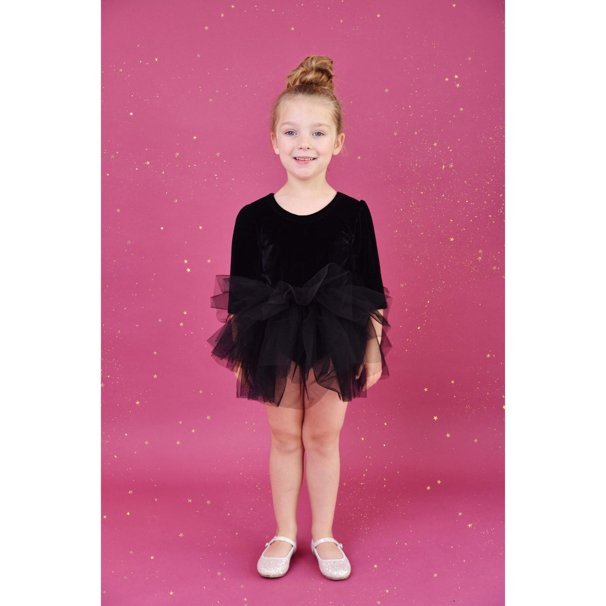 Dolly by Le Petit Tom Black Dolly Universe Velvet Planet Tutu Kjole