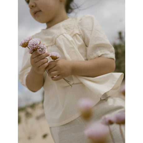 Lil'Atelier Turtledove Daisy Loose Skjorte