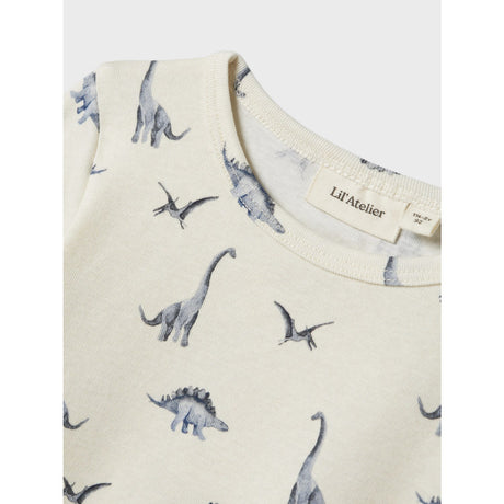 Lil'Atelier Turtledove Dino Geo Avu Slim Bluse