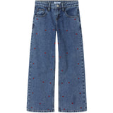 Name It Medium Blue Denim Heart Bella Wide Jeans