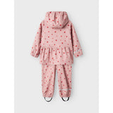 Name It Pale Mauve Strawberry Dry10 Regnsett AOP Fo