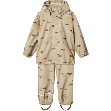 Name It White Pepper Small City Dry10 Regnsett AOP Fo