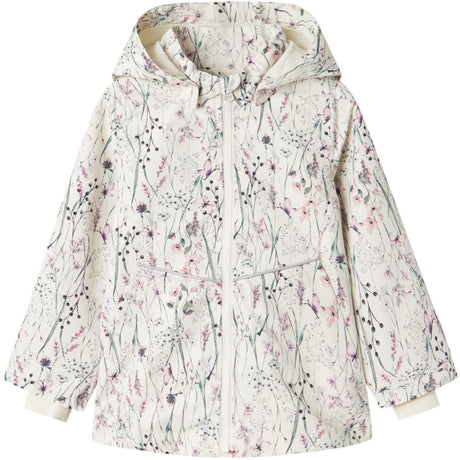 Name It Whisper White Long Flower Maxi Li Jakke AOP