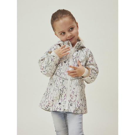 Name It Whisper White Long Flower Maxi Li Jakke AOP