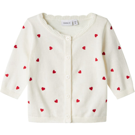 Name It Cloud Dancer Fisilly Strikk Cardigan