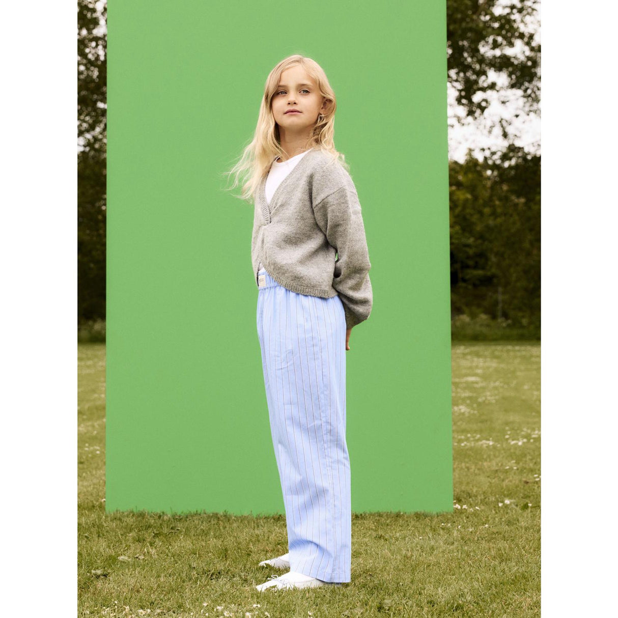 Name It Grey Melange Diheart Strikk