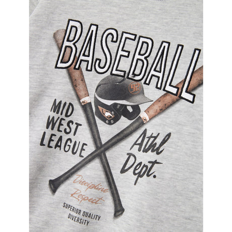 Name It Light Grey Melange Demmo Regular Collegegenser