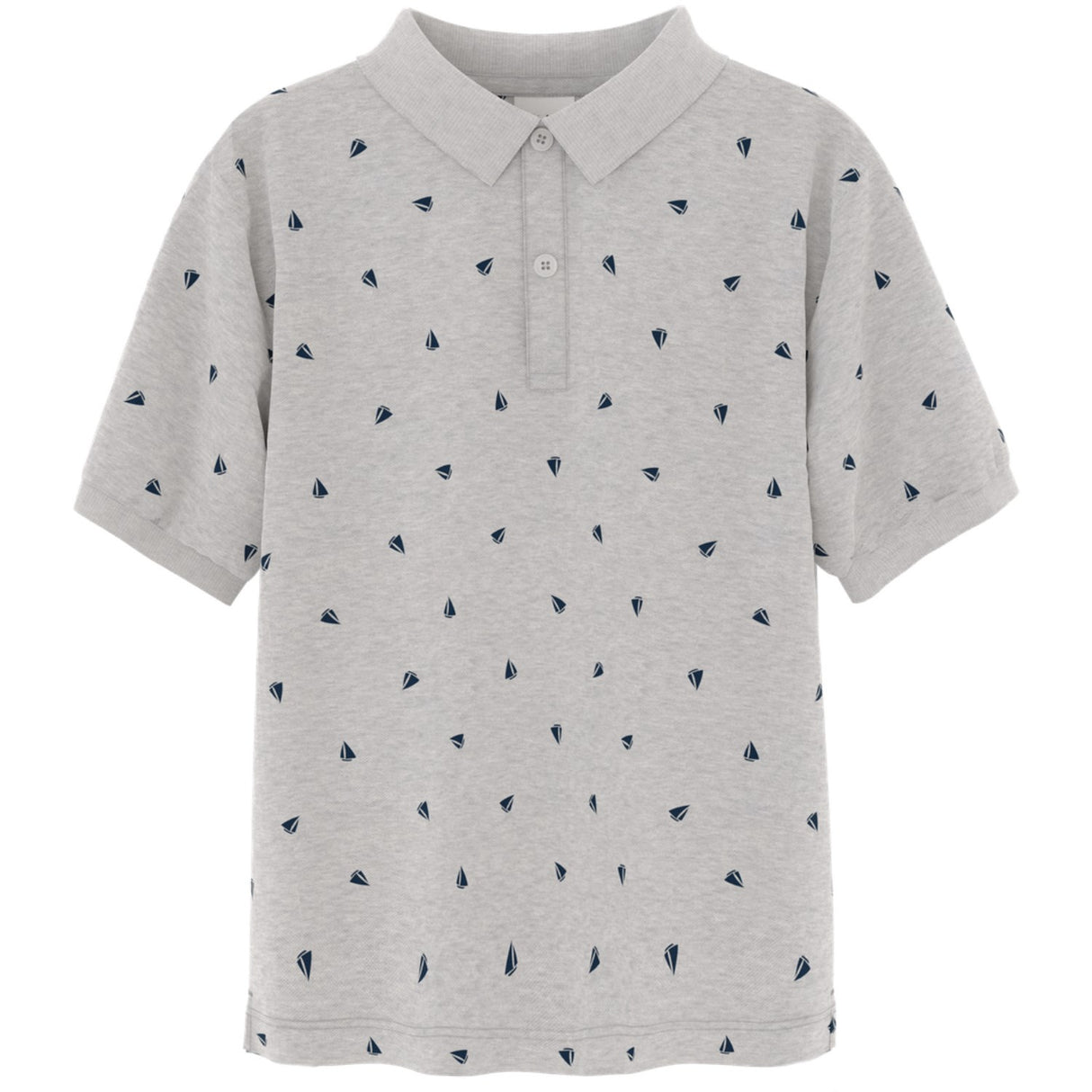 Name It Light Grey Melange Boats Volo Regular Polo