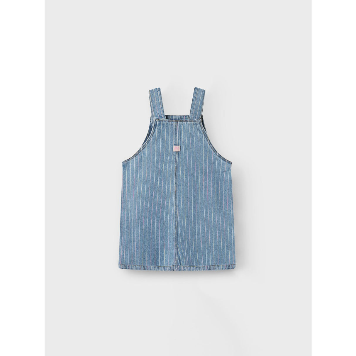 Name It Light Blue Denim Multi Macie Stripe Denim Spencer Kjole