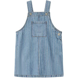 Name It Light Blue Denim Multi Macie Stripe Denim Spencer Kjole