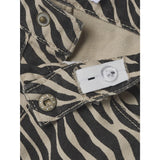 Name It Cement Black Zebra Bella Twill Mom Bukser