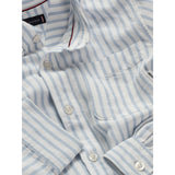 Tommy Hilfiger Breezy Blue Stripe Lin Blend Striped Skjorte LS