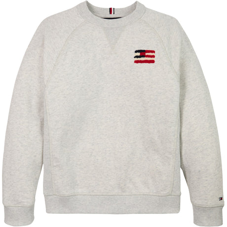 Tommy Hilfiger Snow White Heather Flag Relaxed Collegegenser